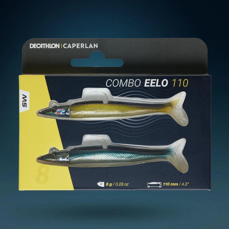 COMBO Leurres Souples Shad Lançon EELO 110 8gr AYU/BLEU 10 COMBO Leurres Souples Shad Lançon EELO 110 8gr AYU/BLEU – Image 10