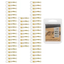 Émerillon Pêche Rolling Snap INOX BRASS SW X50 -Pêche Pro Soldes emerillon peche rolling snap inox brass sw x50 4