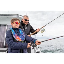 PLASTIMO GILET AUTOMATIQUE EVO JUNIOR BLEU - HARNAIS + SOUS CUTALE -Pêche Pro Soldes gilet automatique evo junior bleu harnais sous cutale 3