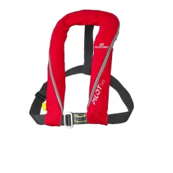 PLASTIMO GILET DE SAUVETAGE GONFLABLE ROUGE - PILOT 165 N - AUTOMATIQUE AVEC HARNAIS -Pêche Pro Soldes gilet de sauvetage gonflable rouge pilot 165 n automatique avec harnais 2