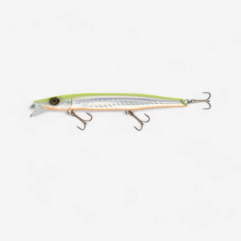 Jerkbait Pêche Au Leurre En Mer JERKUDA 170F Blanc Fluo 1 Jerkbait Pêche Au Leurre En Mer JERKUDA 170F Blanc Fluo