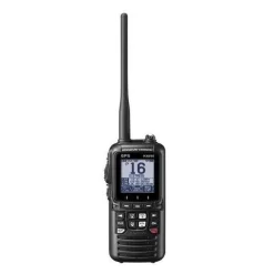VHF Portable 6W étanche Flottante GPS, Grand écran, Noire